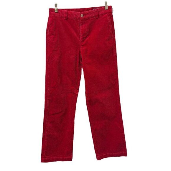 VINEYARD VINES Boys Corduroy Pants Holiday Red Size 14 Medium Wide Wale Dress Pa - Picture 1 of 12